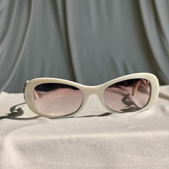 Prada Accessories - Prada Crystal Absolute Collection 33P Minimal Baroque Sunglasses White Crystal